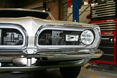 ’69 Barracuda Formula S front detail